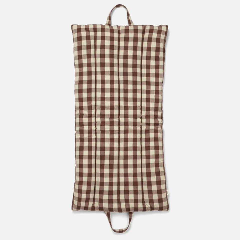Outdoors|Ferm Living Bothy Check Folding Mat - Cinnamon/Green