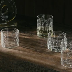 Dining|Dr. Martens Ferm Living Doodle Glasses - Set of 2 - Tall - Clear