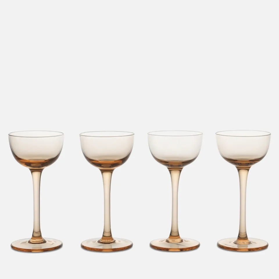 Dining|Ferm Living Host Liqueur Glasses - Set of 4 - Blush