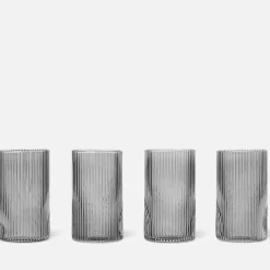Dining|Alessi Ferm Living Ripple Verrines - Set of 4 - Smoked Grey