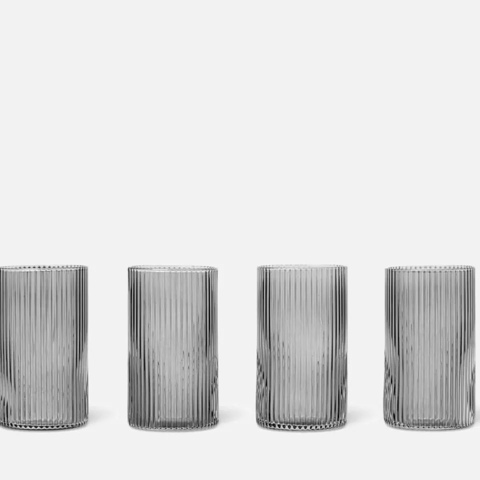 Dining|Alessi Ferm Living Ripple Verrines - Set of 4 - Smoked Grey