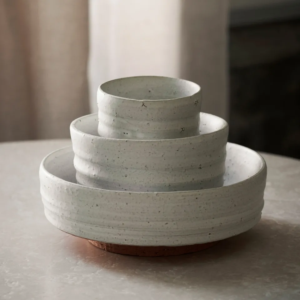 Dining|Ferm Living Serena Bowl - Ø18 - Off-white