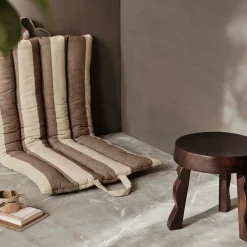 Outdoors|Ferm Living Strand Folding Mat - Carob Brown/Parchment