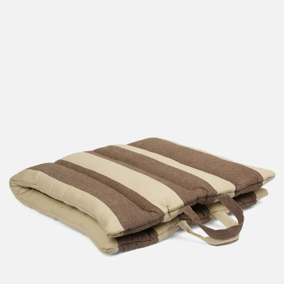 Outdoors|Ferm Living Strand Folding Mat - Carob Brown/Parchment