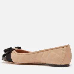 Flats|Ferragamo Ferregamo Women's Varina Quilted Leather Ballet Flats - UK 5