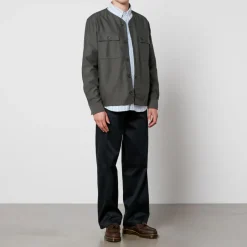 Shirts|Shirts|Veja Fred Perry Cotton-Twill Overshirt - L