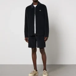 Shirts|Shirts|Dr. Martens Fred Perry Logo-Embroidered Cotton-Terry Overshirt - L