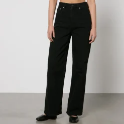 Jeans|Ganni Andi Stretch-Denim Straight-Leg Jeans - 27W/34L