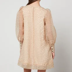 Dresses|Dresses|Samsøe Samsøe Ganni Animal-Print Organza Mini Dress - EU 34/UK 6