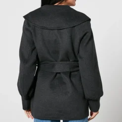 Jackets|Coats|Dr. Martens Ganni Belted Wool-Blend Jacket - EU 40/UK 12