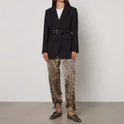 Jackets|Coats|Ganni Bonded Crepe Blazer - EU 34/UK 6