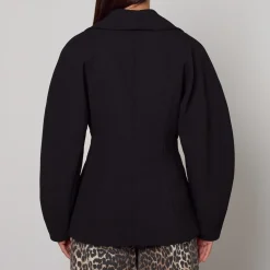 Jackets|Coats|Dr. Martens Ganni Bonded Crepe Curve Sleeve Jacket - EU 34/UK 6