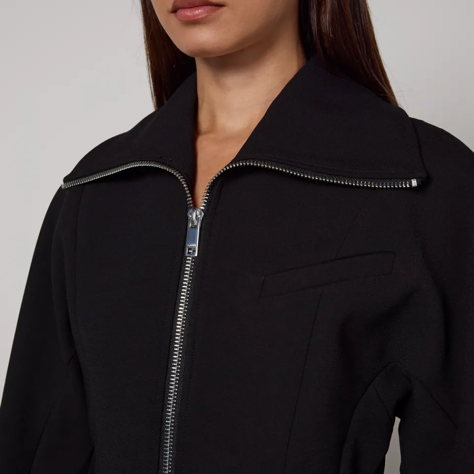 Jackets|Coats|Dr. Martens Ganni Bonded Crepe Curve Sleeve Jacket - EU 34/UK 6