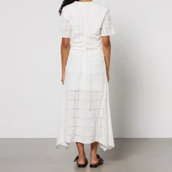 Dresses|Dresses|Ganni Broderie Anglaise Cotton Maxi Dress - EU 36/UK 8