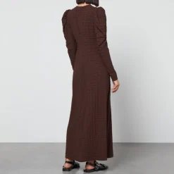 Dresses|Dresses|Ganni Checked Seersucker Maxi Dress - EU 36/UK 8