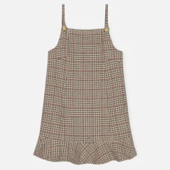 Dresses|Dresses|Ganni Checked Wool-Blend Mini Dress - 34