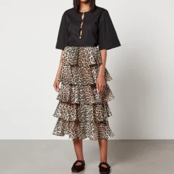 T-Shirts And Tops|Shirts And Blouses|Dr. Martens Ganni Cotton-Poplin Blouse - EU 34/UK 6