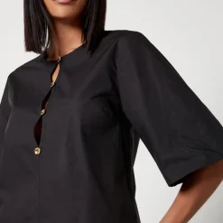 T-Shirts And Tops|Shirts And Blouses|Dr. Martens Ganni Cotton-Poplin Blouse - EU 34/UK 6