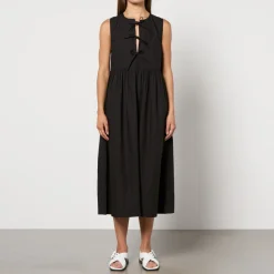 Dresses|Dresses|Ganni Cotton-Poplin Midi Dress - EU 34/UK 6