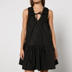 Dresses|Dresses|Ganni Cotton-Poplin Mini Dress - EU 36/UK 8