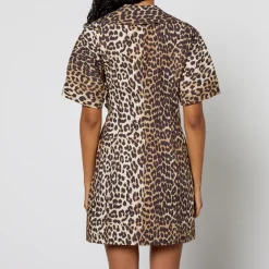 Dresses|Dresses|Ganni Cotton-Poplin Wrap Mini Dress - EU 34/UK 6