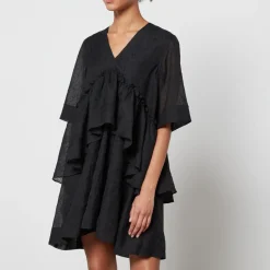 Dresses|Dresses|Marant Etoile Ganni Crinkled Georgette Mini Dress - EU 34/UK 6