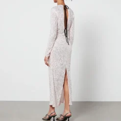 Dresses|Dresses|Ganni 3D Sequined Mesh Maxi Dress - EU 34/UK 6