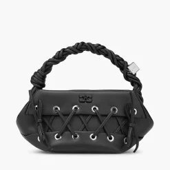 Bags|Dr. Martens Ganni Eyelets Lace-Up Leather-Blend Small Bou Bag
