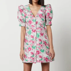 Dresses|Dresses|Ganni Floral-Jacquard Mini Dress - EU 34/UK 6