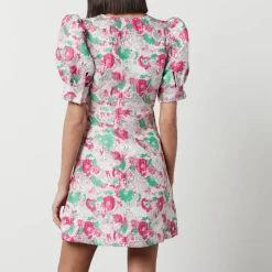 Dresses|Dresses|Ganni Floral-Jacquard Mini Dress - EU 34/UK 6