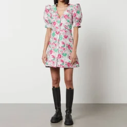 Dresses|Dresses|Ganni Floral-Jacquard Mini Dress - EU 34/UK 6