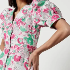 Dresses|Dresses|Ganni Floral-Jacquard Mini Dress - EU 34/UK 6