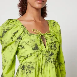 Dresses|Dresses|Puma Ganni Floral-Print Organic-Cotton Mini Dress - EU 36/UK 8
