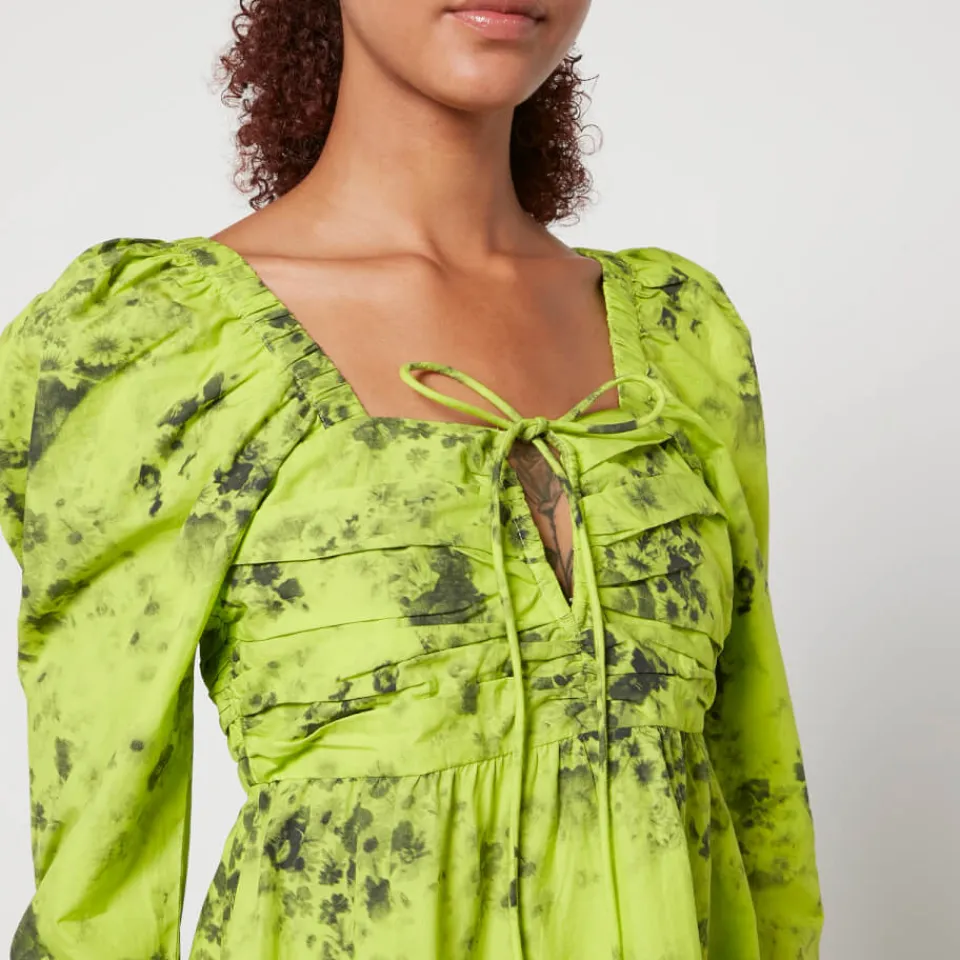 Dresses|Dresses|Puma Ganni Floral-Print Organic-Cotton Mini Dress - EU 36/UK 8