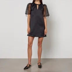 Dresses|Dresses|Coach Ganni Fringed Organza Mini Dress - UK 6