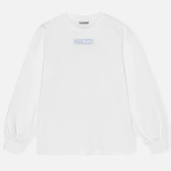 Loungewear|T-Shirts And Tops|Maison Kitsuné Ganni Future Rose Cotton-Jersey T-shirt - XL
