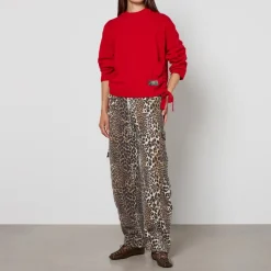 Loungewear|Knitwear|Ganni Future Wool-Blend Oversized O-Neck Jumper - XXS/XS