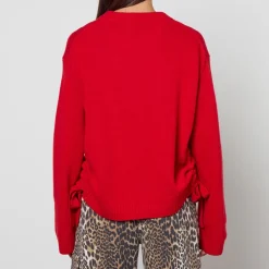Loungewear|Knitwear|Ganni Future Wool-Blend Oversized O-Neck Jumper - XXS/XS