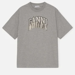 Loungewear|T-Shirts And Tops|Ganni Heavy Organic Cotton-Jersey T-shirt - S