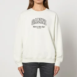 Loungewear|Sweatshirts|Ganni Isoli Organic Cotton-Jersey Oversized Sweatshirt - XXS/XS