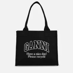 Holiday Bags|Bags|Dr. Martens Ganni Large Easy Shopper Cotton-Canvas Tote Bag