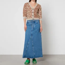 Knitwear|Dr. Martens Ganni Leopard-Jacquard Cardigan - S