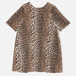 Dresses|Dresses|Dr. Martens Ganni Leopard-Print Denim Open-Back Mini Dress - EU 36/UK 8