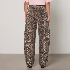 Trousers|Dr. Martens Ganni Leopard-Print Organic Cotton Trousers - XS