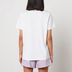 Loungewear|T-Shirts And Tops|Good American Ganni Logo-Print Cotton-Jersey T-Shirt - XS