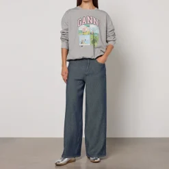 Jeans|Dr. Martens Ganni Marri Heavy Denim Wide-Leg Jeans - W26