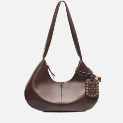 Bags|Ganni Medium Hobo Faux Leather-Blend Bou Bag