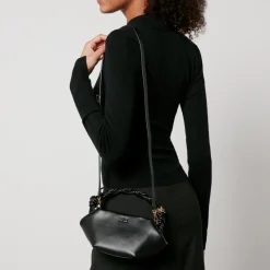 Bags|Ganni Mini Bou Recycled Leather and Faux Leather Bag