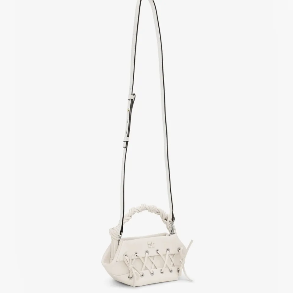 Bags|Dr. Martens Ganni Mini Eyelets Lace-Up Leather-Blend Bou Bag