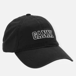 Hats|Ganni Naplack Faux Leather Cap
